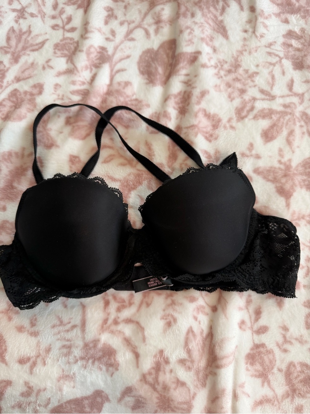 Victoria's Secret Black Lace Push-Up Bra